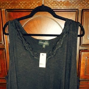 Lane Bryant Lace trimmed Pullover